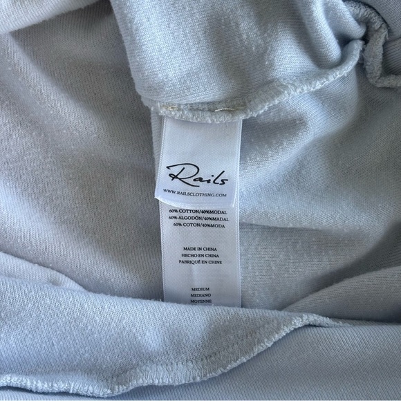 Rails Ramona Sweater Sky Blue Dip Dye Yellow Gradient Pastel Breezy Long Sleeve - Picture 10 of 11